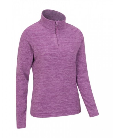 Snowdon Melange Womens Half-Zip Fleece Dusky Wine $12.99 Fleece