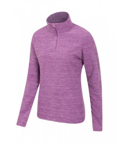 Snowdon Melange Womens Half-Zip Fleece Dusky Wine $12.99 Fleece