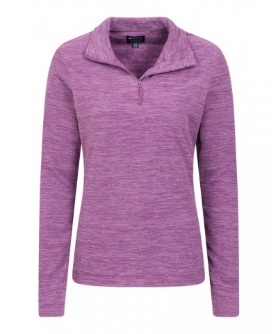 Snowdon Melange Womens Half-Zip Fleece Dusky Wine $12.99 Fleece