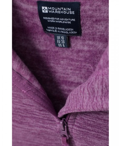 Snowdon Melange Womens Half-Zip Fleece Dusky Wine $12.99 Fleece