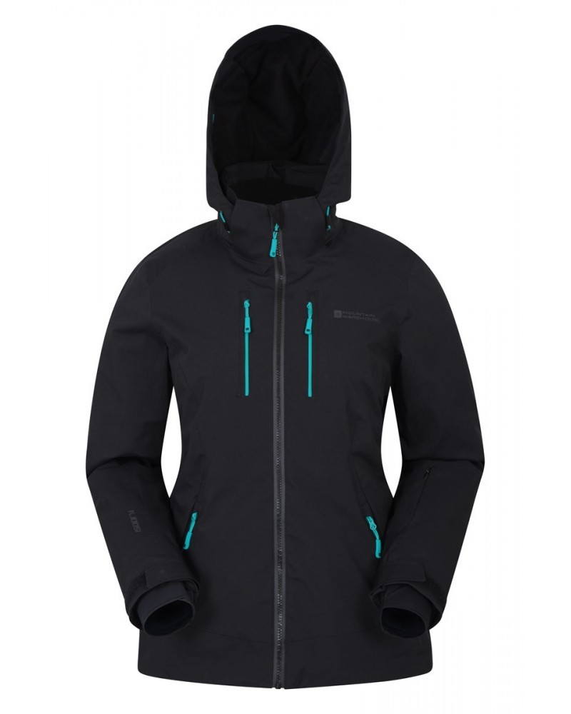 Slopestyle Extreme Womens Slim Fit Ski Jacket Black $37.05 Jackets