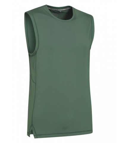 Mantra Isocool Mens Tank Top Green $11.59 Tops