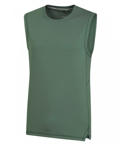 Mantra Isocool Mens Tank Top Green $11.59 Tops