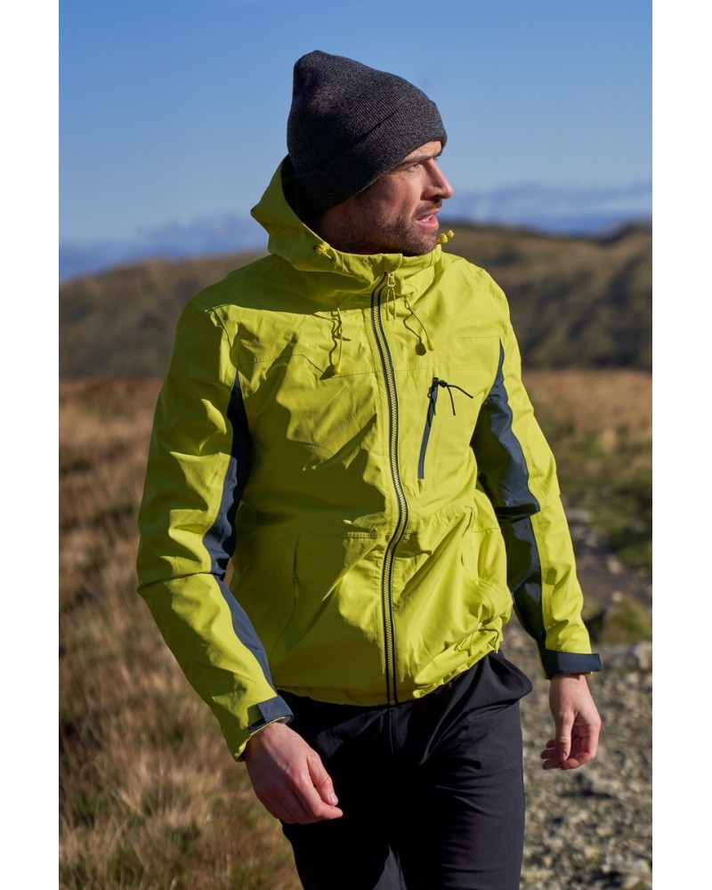 Trailhead Extreme Mens 3 Layer Waterproof Jacket Lime $33.58 Jackets