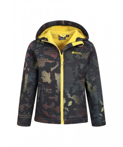 Exodus II Kids Printed Water-resistant Softshell Black Reflect $17.81 Jackets