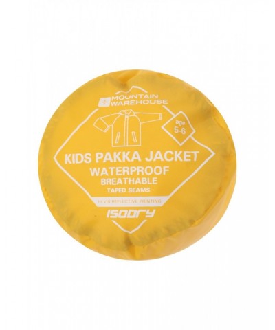 Pakka Kids Waterproof Jacket Bright Yellow $13.79 Jackets