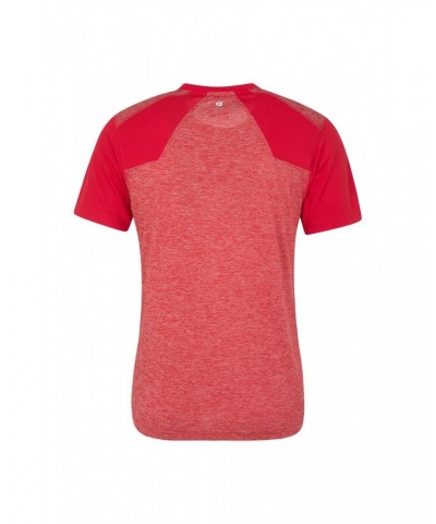 Aspect Panel Tee Red $11.99 Tops