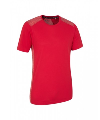 Aspect Panel Tee Red $11.99 Tops