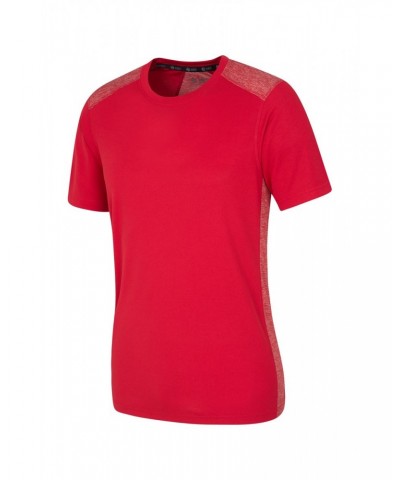 Aspect Panel Tee Red $11.99 Tops