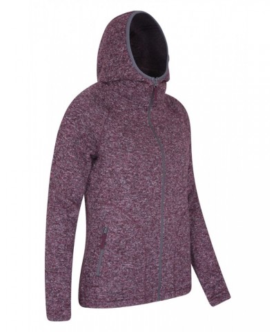 Nevis Womens Full Zip Hoodie Burgundy $23.85 Fleece