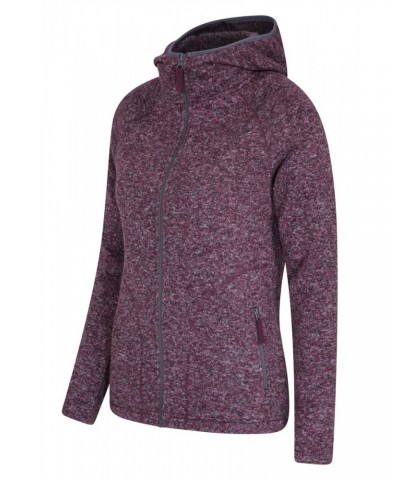 Nevis Womens Full Zip Hoodie Burgundy $23.85 Fleece