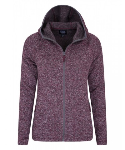 Nevis Womens Full Zip Hoodie Burgundy $23.85 Fleece