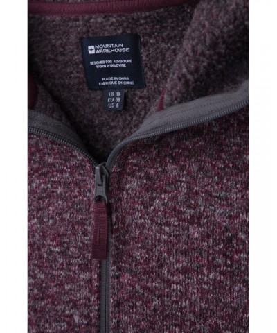 Nevis Womens Full Zip Hoodie Burgundy $23.85 Fleece