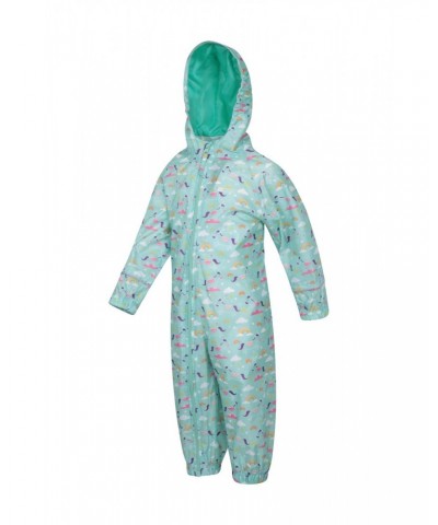 Puddle Kids Printed Waterproof Rain Suit Mint $16.10 Babywear