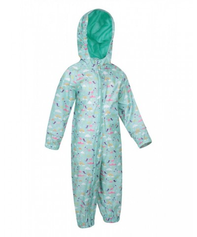 Puddle Kids Printed Waterproof Rain Suit Mint $16.10 Babywear