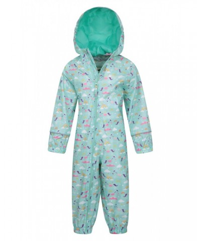 Puddle Kids Printed Waterproof Rain Suit Mint $16.10 Babywear