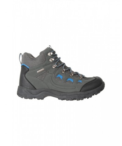 Adventurer Mens Waterproof Hiking Boots Dark Grey $30.59 Footwear