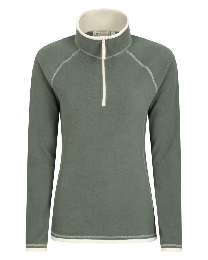 Montana Womens Half-Zip Fleece Dark Green $15.92 Fleece