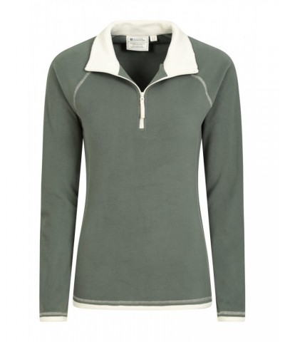 Montana Womens Half-Zip Fleece Dark Green $15.92 Fleece