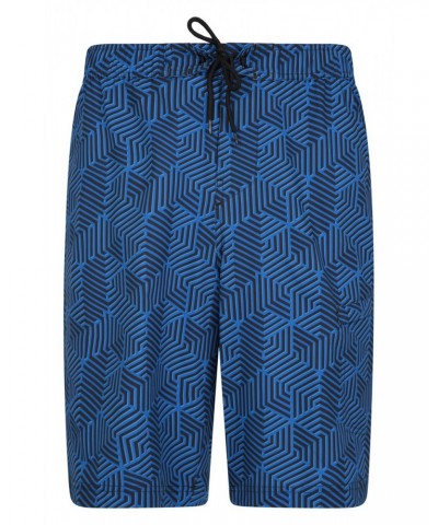 Printed Mens Swim Shorts Blue $16.00 Pants