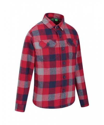 Flannel Kids Check Shirt Red $10.99 Tops