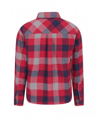 Flannel Kids Check Shirt Red $10.99 Tops