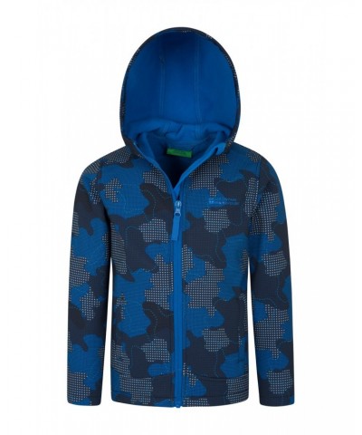 Exodus Kids Printed Water Resistant Softshell Two Tone Blue $14.78 Jackets