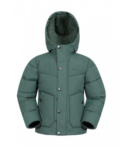 Link Sherpa Lined Kids Insulated Jacket Khaki $23.32 Jackets