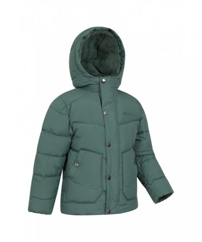 Link Sherpa Lined Kids Insulated Jacket Khaki $23.32 Jackets