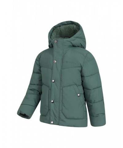 Link Sherpa Lined Kids Insulated Jacket Khaki $23.32 Jackets