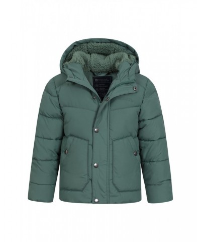 Link Sherpa Lined Kids Insulated Jacket Khaki $23.32 Jackets