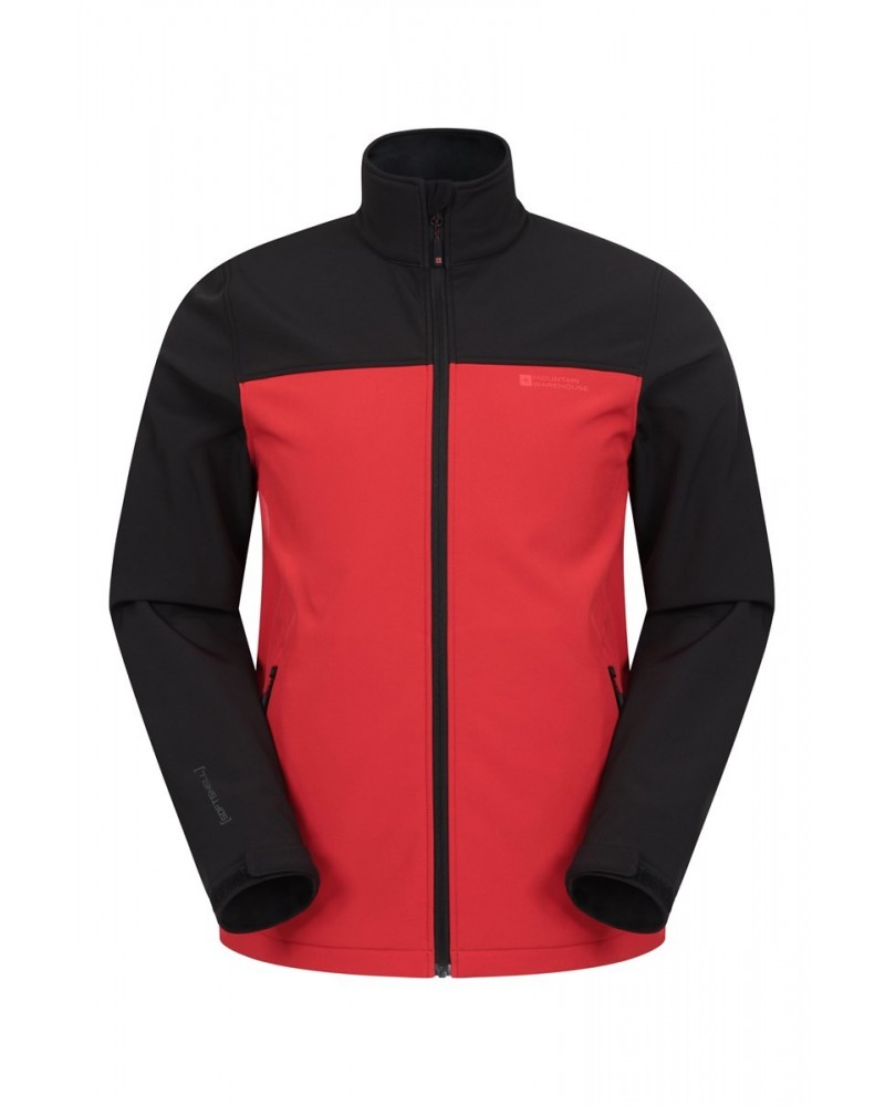 Vertex Mens Water Resistant Softshell Jacket Active Red $21.92 Jackets