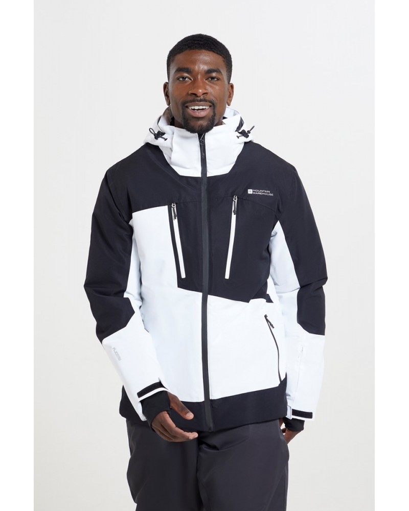 Supernova Mens Waterproof Ski Jacket White $55.90 Ski