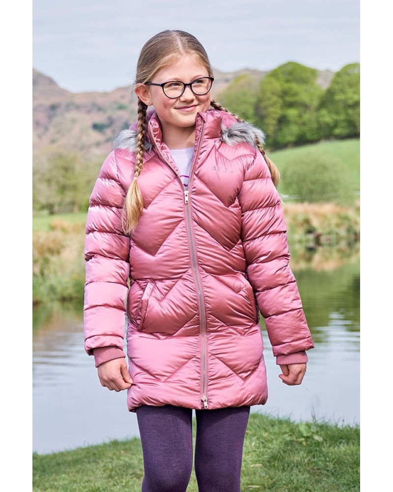 Galaxy Kids Water-resistant Long Insulated Jacket Iridescent $37.79 Jackets