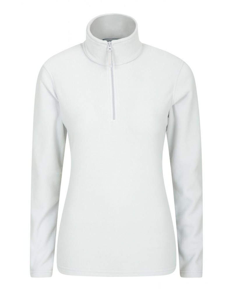 Camber Womens Half-Zip Fleece Light Grey $12.99 Fleece