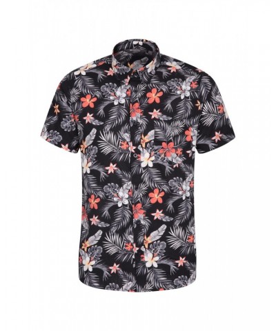 Hawaiian Short Sleeve Mens Shirt Navy $14.85 Tops