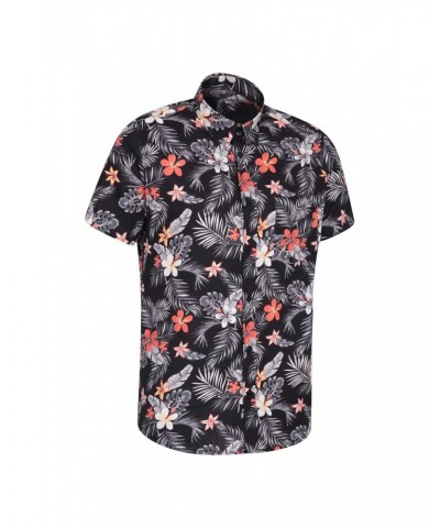 Hawaiian Short Sleeve Mens Shirt Navy $14.85 Tops