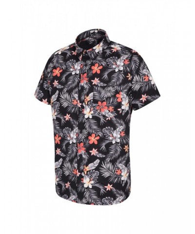 Hawaiian Short Sleeve Mens Shirt Navy $14.85 Tops