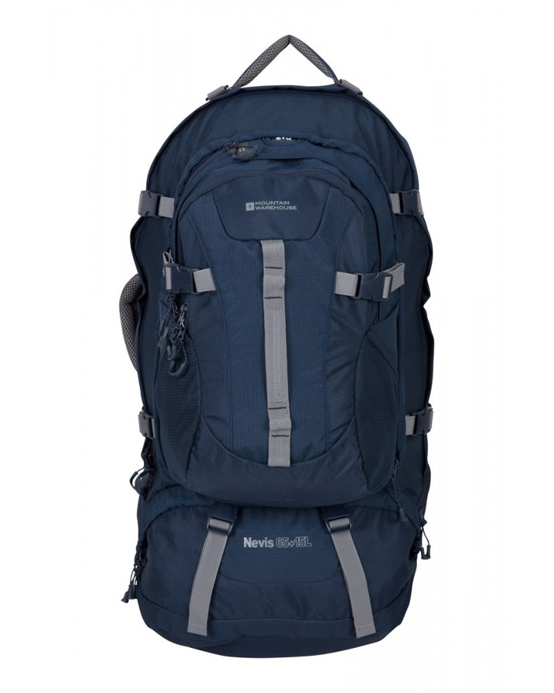 Nevis Extreme 65 + 15 Litre Backpack Navy $61.10 Backpacks