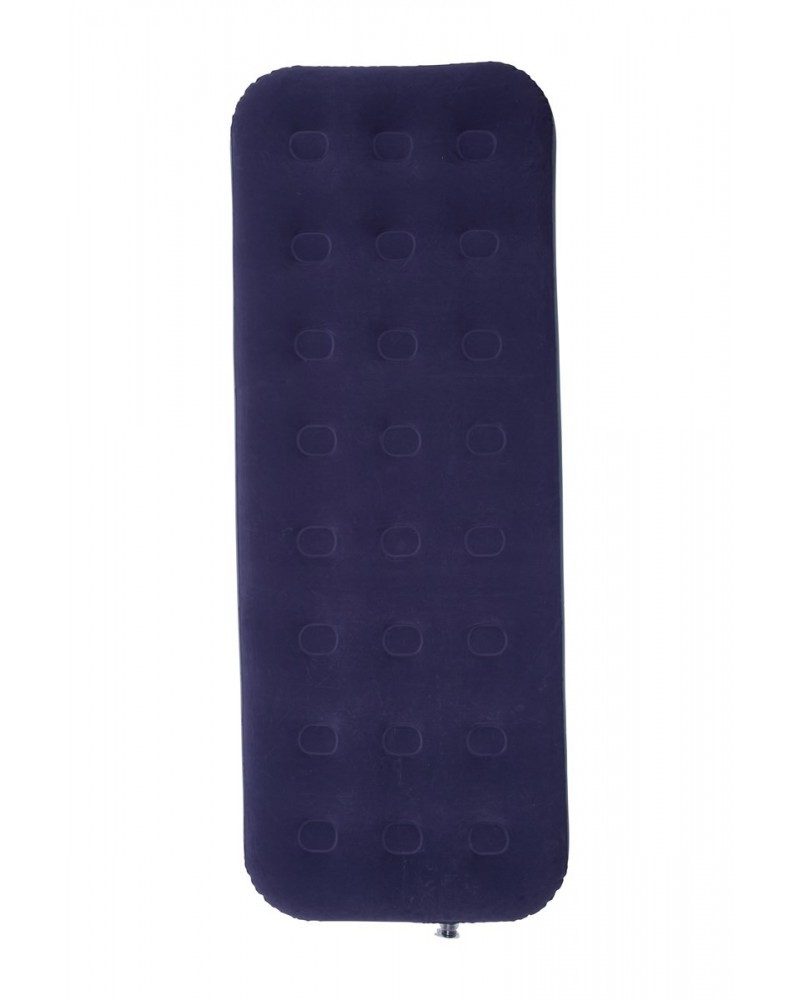 Single Flocked Air Bed Navy $13.86 Sleeping Bags