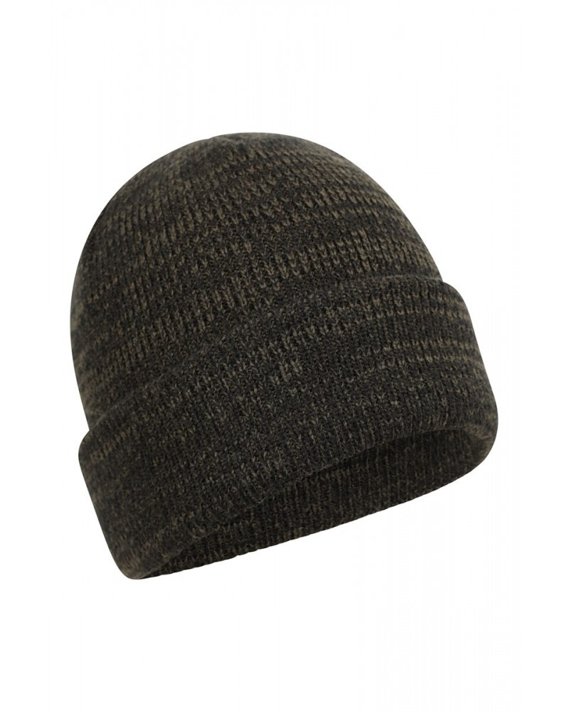 Mens Twist Beanie Khaki $12.74 Accessories