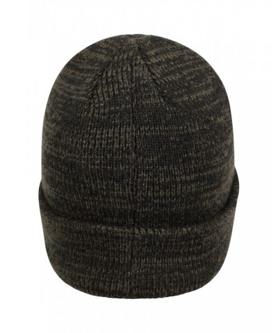 Mens Twist Beanie Khaki $12.74 Accessories