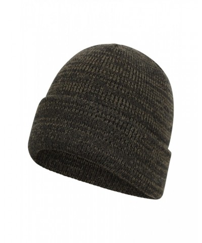 Mens Twist Beanie Khaki $12.74 Accessories