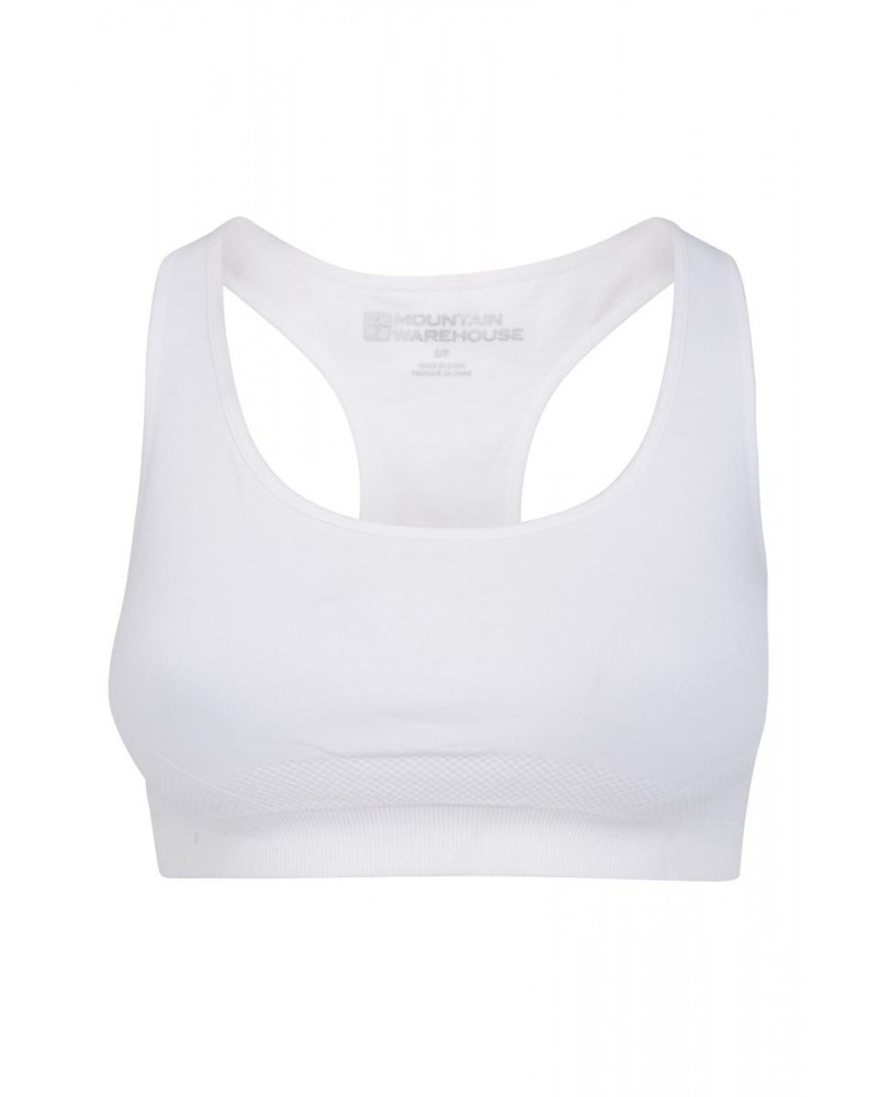 Womens Anti-chafe Seamless Bra White $12.99 Tops