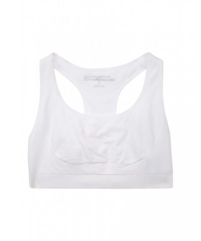 Womens Anti-chafe Seamless Bra White $12.99 Tops