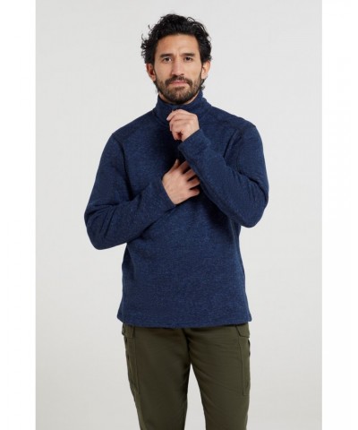 Idris II Mens Half-Zip Fleece Navy $21.50 Fleece