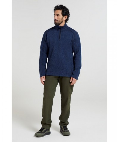 Idris II Mens Half-Zip Fleece Navy $21.50 Fleece