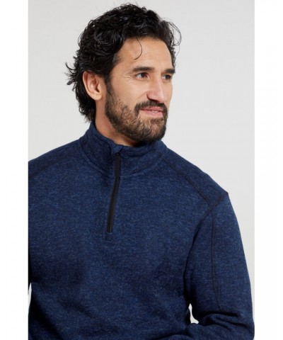 Idris II Mens Half-Zip Fleece Navy $21.50 Fleece