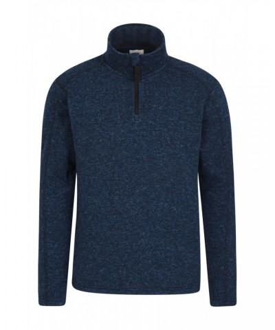 Idris II Mens Half-Zip Fleece Navy $21.50 Fleece