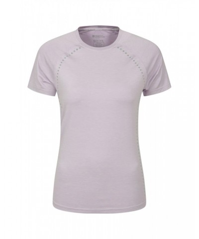 Time Trial Womens Running T-Shirt Lilac $14.78 Active
